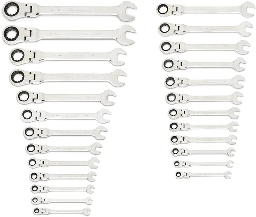 Miniatura 2 de GEARWRENCH Juego de llaves de trinquete combinadas flexibles de 25 piezas, SAE/MM - 86730