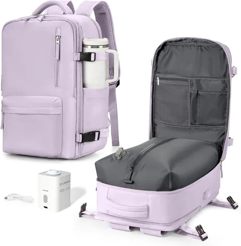 Miniatura 21 de VGCUB Mochila Grande de Viaje de Trabajo y Negocios Equipaje de Mano Aprobado para Vuelo Mochila para Laptop para Mujeres y Hombres Mochila