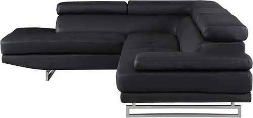 Miniatura 11 de BlackJack Furniture Union Modern - Sofá modular de piel sintética con reposacabezas ajustables, diván orientado hacia la izquierda, elegante asiento