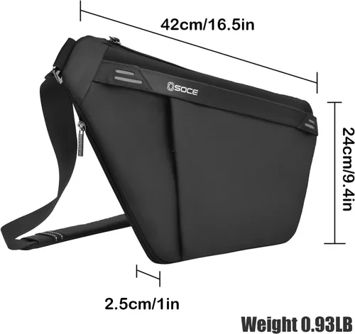 Miniatura 6 de Bolso bandolera bandolera para el pecho impermeable mochila de hombro bandolera en el pecho paquete de funda de mochila para bicicleta deportiva 20