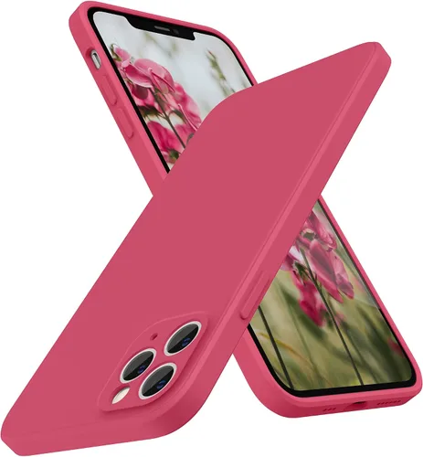 Miniatura 20 de SURPHY Funda de diseño para iPhone 11 Pro Max con protección para cámara, diseño de borde recto, silicona líquida delgada, piedra