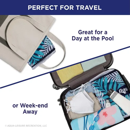Miniatura 6 de Aqua - Deluxe Monterey - Flotador de alberca y hamaca de calidad de centro turístico 4 en 1, inflable, multiusos, para adultos con material Hamaca