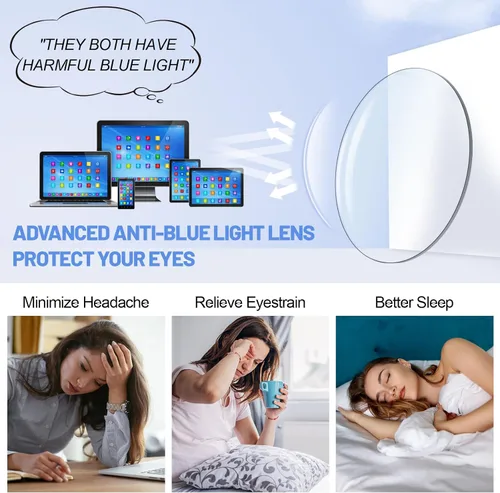 Miniatura 4 de 4 PAQUETES Gafas de Lectura con Bloqueo de Luz Azul para Mujeres 1.0 1.25 1.5 1.75 2.0 2.25 2.5 2.75 3.0 3.5 4.0 5.0 6.0 1a- Rosa lindo*4
