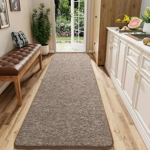 Miniatura 63 de Alfombra de pasillo lavable AROGAN de 2x8 para pasillo, alfombras largas con suave espuma viscoelástica para dormitorio, alfombras antideslizantes