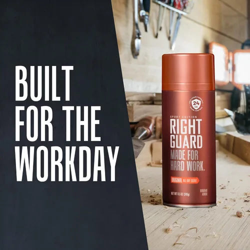 Miniatura 6 de Right Guard Sport Original Scent Desodorante en Aerosol - Desodorante en aerosol de protección sin aluminio para hombres, bloquea el sudor