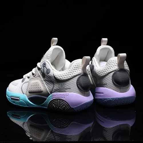 Miniatura 4 de DeoGinus Zapatos de baloncesto para niños con amortiguación de aire para niñas zapatos de entrenamiento escolar antideslizantes para deportes al