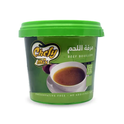 Chefy Mix - Caldo con sabor a carne de vacuno Halal Egypt mejora el sabor de tus recetas favoritas con caldo de carne de res en polvo hecho con