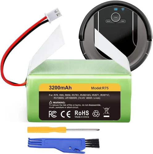 FirstPower Batería RVBAT850 de 3.2Ah – Reemplazo para Batería de Aspiradora Shark, Shark Ion R75, RV761, RV850C, RV1000S, RV1100VL, RV101AE,