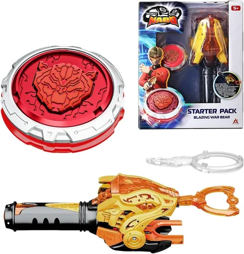 Infinity Nado Battling Tops - Juguete de explosión para niños mayores de 5 años, incluye lanzador de cuerdas y juguete giratorio de batalla, tigre