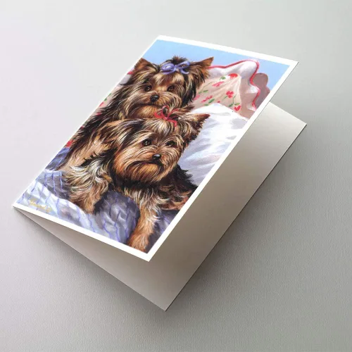 Miniatura 179 de Caroline's Treasures PPP3013GCA7P - Tarjetas de felicitación y sobres para mascotas de Basset Hound Teacher, paquete de 8 tarjetas en blanco