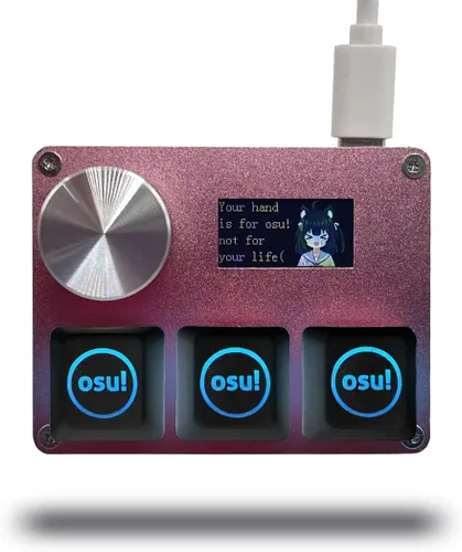 Miniatura 7 de BTXETUEL SayoDevice OSU O3C Interruptores Hall de activación rápida con interruptores lineales magnéticos, teclado con perilla y pantalla, copiar