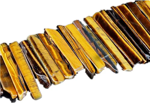 Miniatura 16 de Cuentas de cristal de amatista natural, tira plana irregular, cuentas sueltas de palo para hacer joyas, cristal curativo, pulido o crudo en la parte
