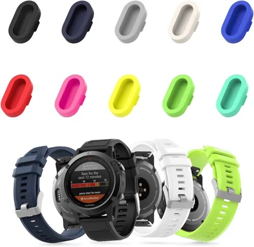 Miniatura 8 de MoKo Tapón antipolvo compatible con Garmin Fenix 8/7/7S/7X/5/5S/5X/6/6S/6X/6 Pro/6S Pro/6X Pro/Forerunner 935/Vivoactive 4/Venu, paquete de 10