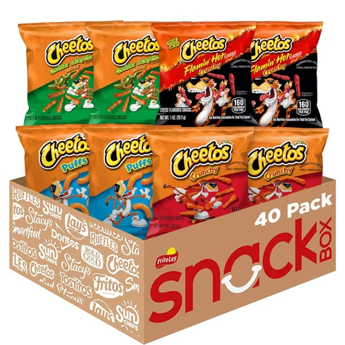 Miniatura 10 de Cheetos - Bocadillos con sabor a queso, crujientes, 1 onza (paquete de 40)