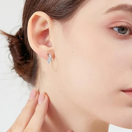 Miniatura 2 de Aretes de plata de ley 925 para perros, lindos aretes de perrito con diseño de animales, regalos de joyería para mujeres, niñas, amantes