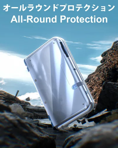 Miniatura 3 de Funda 3DS XL con protector de pantalla 3DS XL, funda rígida transparente con película de PET flexible HD para 3DS XL/LL 2015