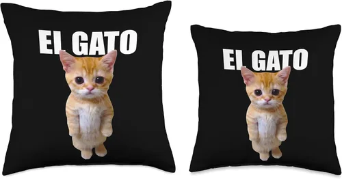 Miniatura 3 de El Gato Meme Sad Crying Cat Munchkin Kitty Meme Almohada moderna, 16 x 16 pulgadas, multicolor