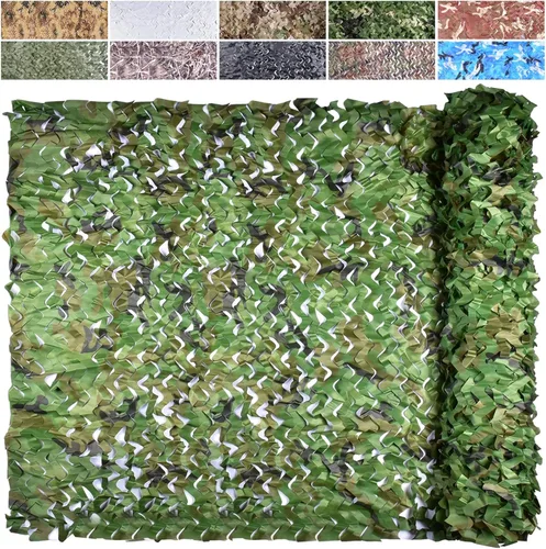 iunio Red de Camuflaje, Red de Camuflaje, Rollo a Granel, Malla, Cubierta, Persiana para Caza, Decoración, Sombra Solar, Fiesta, Camping, Exterior