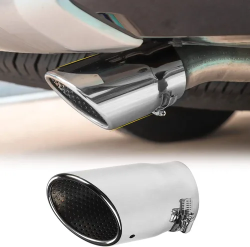 JeCar Tubo de punta de silenciador de cola de escape de acero inoxidable para automóvil, diámetro de las tuberías 3.1 pulgadas para Toyota 4Runner