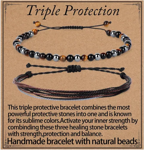 Miniatura 46 de LPBeads Pulsera de piedra natural hecha a mano de tamaño ajustable