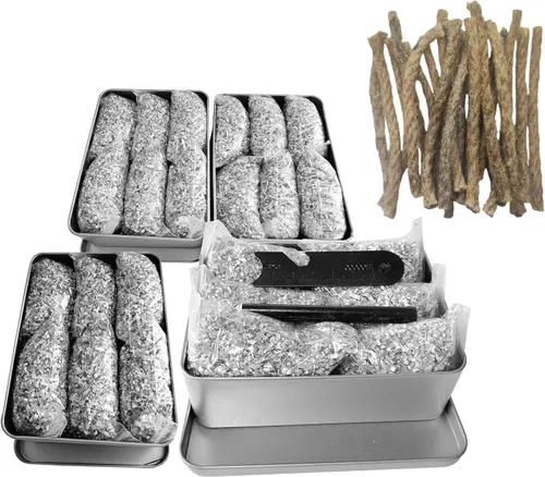 Miniatura 10 de Arrancador de incendios de emergencia Ferro Rod Striker Magnesio 6 bolsas para camping, senderismo, bushcraft, supervivencia, huracán al aire libre