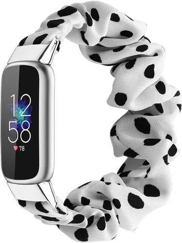 Miniatura 10 de Correas elásticas compatibles con Fitbit Luxe Bands, pulsera elástica de tela suave de repuesto para Fitbit Luxe Fitness Tracker, pequeña/grande