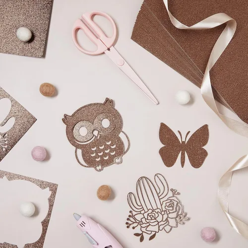 Miniatura 2 de Bright Creations 30 hojas de papel de cartulina con purpurina de cobre para manualidades, tarjetas, invitaciones, doble cara, 10.58 oz/m²