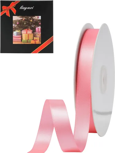 Miniatura 34 de LIUYAXI - Cinta de satén roja de doble cara, 2 pulgadas X 25 yardas continuas, cintas perfectas para envolver regalos, ramo de boda, decoración DIY