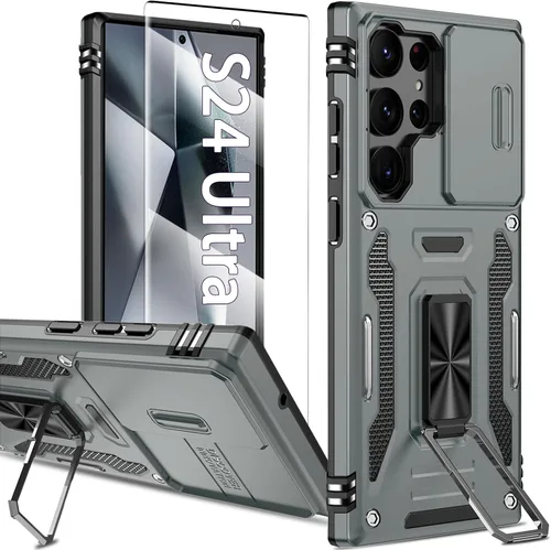 Miniatura 110 de Funda magnética para Samsung Galaxy Note 20 Ultra con soporte de anillo [con protector de pantalla] [Compatible con carga inalámbrica MagSafe] Funda