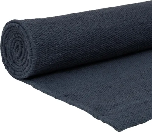 Miniatura 8 de Live Well 360 Tapete de yoga hecho a mano de algodón orgánico, no tóxico, sin productos químicos y totalmente natural, tapete de yoga de tela