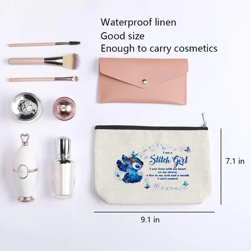 Miniatura 2 de Divertida bolsa de cosméticos de dibujos animados para fanáticos del anime, bolsa de maquillaje inspirada en películas de dibujos animados