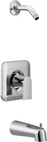 Miniatura 2 de Moen Genta LX T2473NH - Válvula cromada Posi-Temp de una manija para bañera/ducha sin cabezal de ducha, T2473NH Cromo