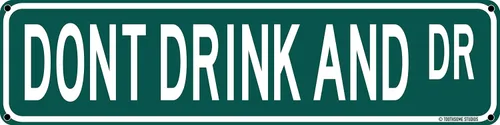 Miniatura 7 de Anita Drank St Funny Bar Street Sign 16 x 4 pulgadas Home Man Cave Pub Decoración (AnitaDrank)