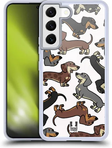 Miniatura 11 de Head Case Designs Funda de gel con 3 patrones de raza de perro de pastor australiano [protección de grado militar] compatible con Samsung Galaxy S22