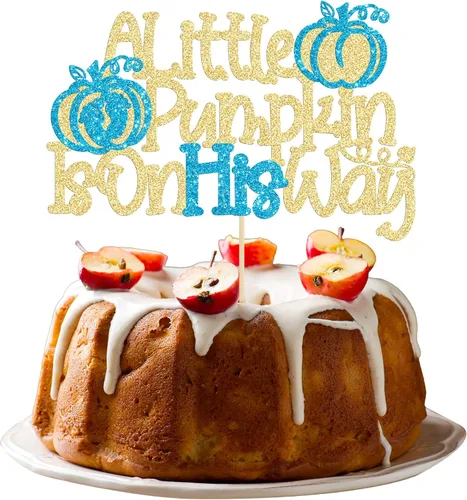 Miniatura 12 de Gyufise Decoración para pastel de calabaza pequeña, decoración de pastel de calabaza, baby shower, decoración de pastel temático de otoño, baby