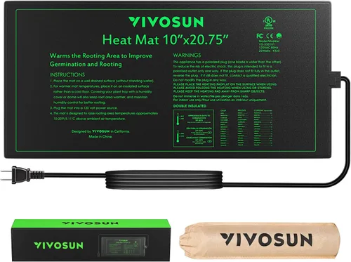 Miniatura 10 de Alfombrilla de calor Vivosun durable impermeable. Almohadilla de calefacción cálido hidropónico.