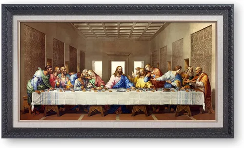 Miniatura 28 de A&T ARTWORK La Última Cena de Leonardo Da Vinci Las reproducciones de arte clásico mundial, impresiones de lienzo Giclee, arte de pared