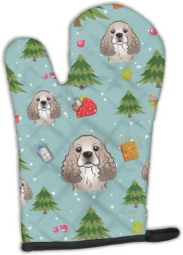 Miniatura 180 de Caroline's Treasures BB4020OVMT Dog House Collection Border Collie - Guante de horno grueso resistente al calor para sartenes calientes y horno
