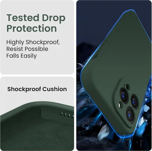Miniatura 4 de FireNova Funda diseñada para iPhone 13 Pro Max, Funda de Teléfono de Silicona [Protección de Cámara] con [2 Protectores de Pantalla], Forro