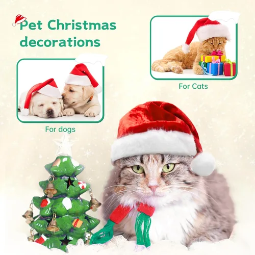 Miniatura 6 de MaoGoLan - 10 unidades de osos de peluche navideños, osos de peluche de 14'' con trajes clásicos de Santa - Camisa y sombrero removibles, se ajustan