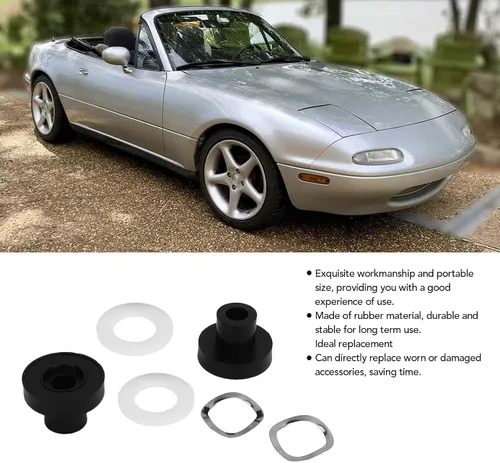 Miniatura 2 de KIMISS Derlin Buje de ventana 909925, para Miata 1990-2005, resistente a los arañazos, reemplazo de techo, accesorio de rodillo liso