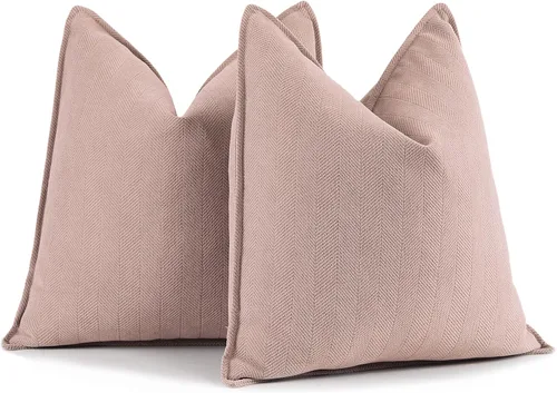 Miniatura 9 de ZWJD Fundas de Almohada para Lanzar de Color Rust 18x18 Juego de 2 Fundas de Almohada de Chenilla con Diseño Elegante Fundas de Almohada Decorativas