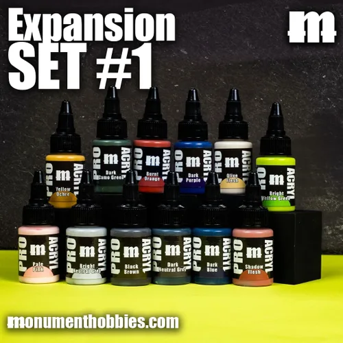 Miniatura 2 de Monument Hobbies PRO Acryl 22ml Juego de Pintura Acrílica - Pintura en Miniatura para Wargames - Pintura Acrílica No Tóxica Compatible con Técnicas