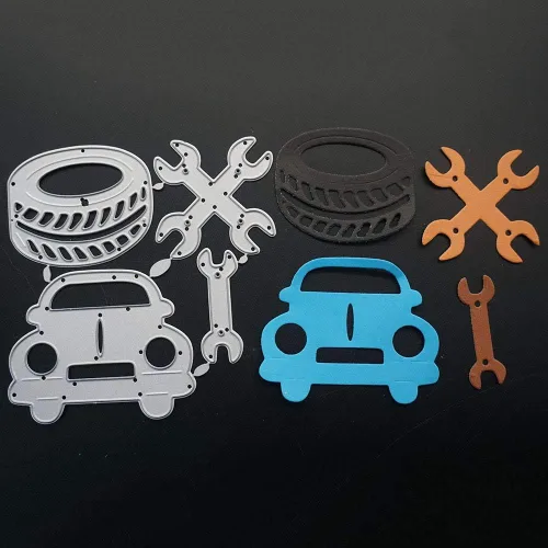Miniatura 3 de Herramientas de reparación, herramienta de mantenimiento de troqueles de martillo de automóvil, troqueles para hacer tarjetas, Día del Padre