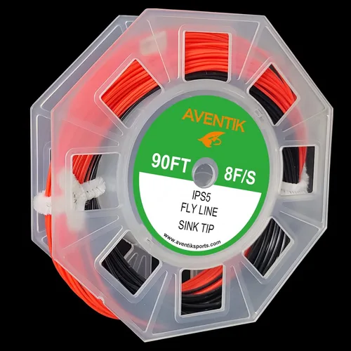 Miniatura 2 de Aventik Fly Line - Línea de hundimiento completo con punta de hundimiento completo, línea de pesca con mosca, peso hacia adelante, línea