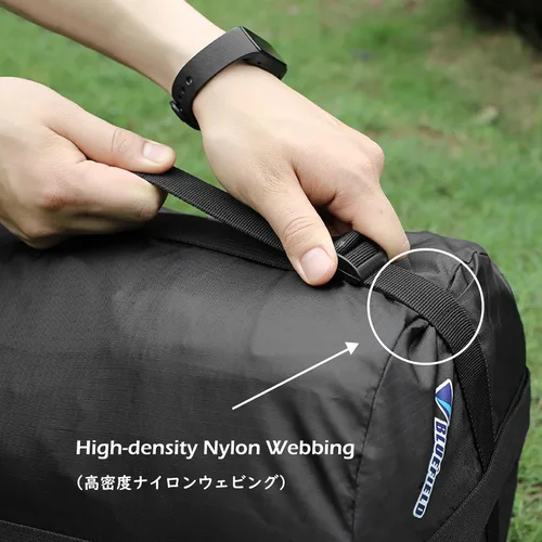 Miniatura 6 de TRIWONDER Saco de compresión de nailon para artículos de compresión, saco de dormir, bolsa de dormir con solapa para el polvo para mochileros