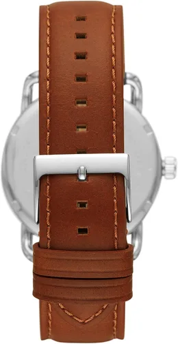 Miniatura 3 de Fossil Copeland - Reloj de cuarzo de acero inoxidable con correa de piel para hombre