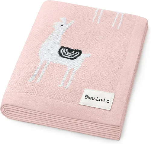 Miniatura 31 de Manta de punto para bebé, 100% algodón, suave, acogedora, para envolver cuna, manta de regalo para recién nacidos, bebés, niños pequeños, unisex 12