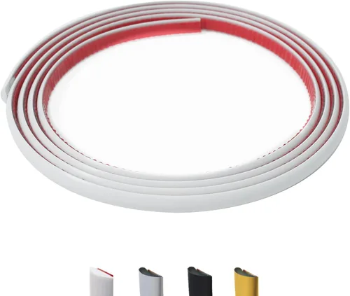 Miniatura 12 de Moldura de pared para despegar y pegar de 26.2 pies, moldura flexible en forma de D, color dorado mate para salpicaduras, espejos, paredes, ventanas