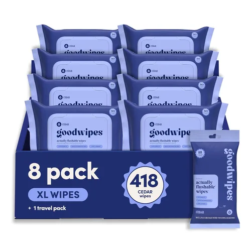 Miniatura 23 de goodwipes Toallitas Desechables por el Inodoro para el Trasero - Toallitas Húmedas Extra Grandes para Adultos para Mujeres y Hombres - Esenciales